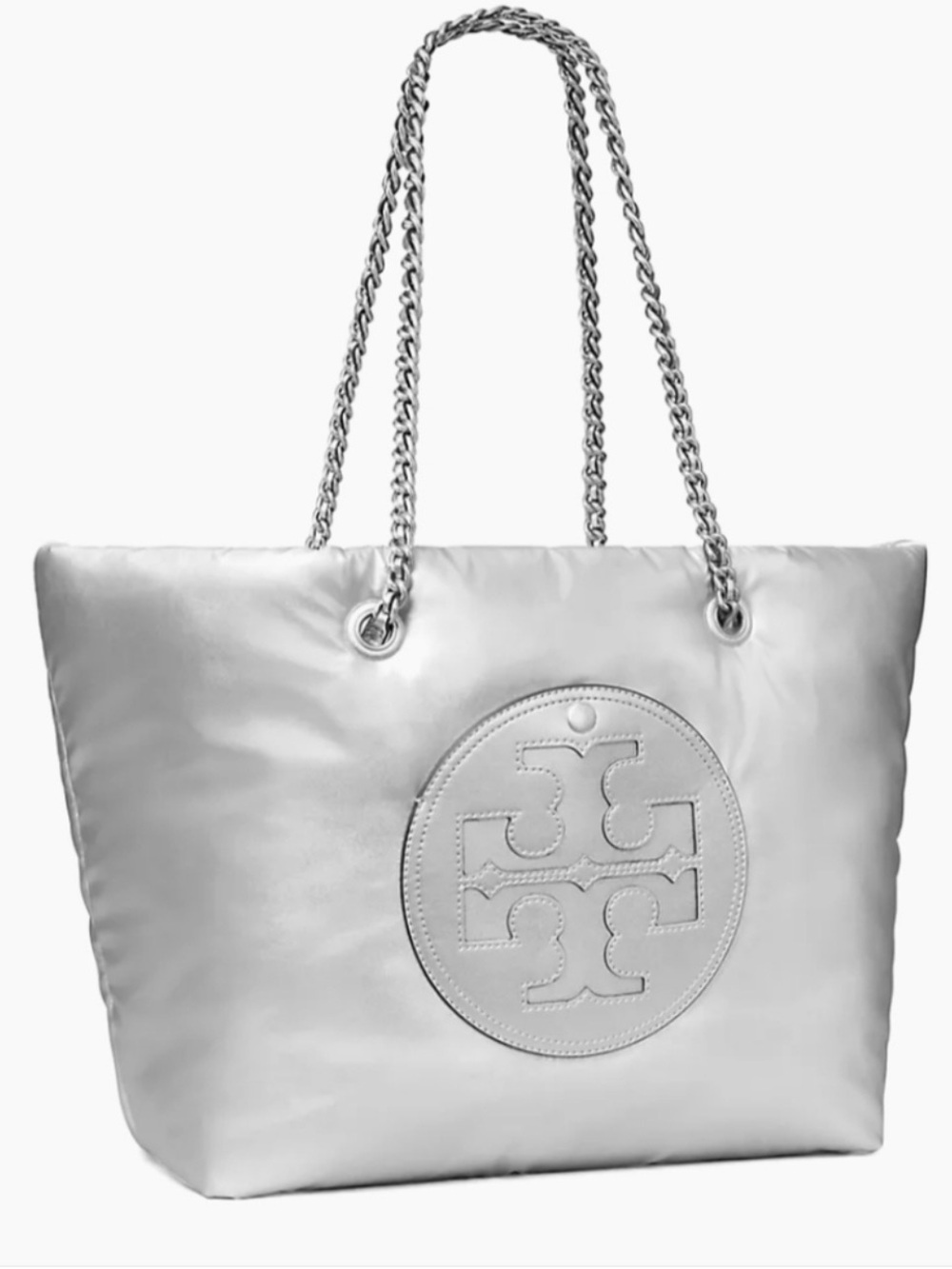 Tory Burch - Ella Metallic Puffy Chain Tote